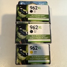 Expire 2022/2023 New 2x HP 962XL  Black Ink Cartridge 1x Yellow 962XL picture