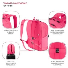 SWISSGEAR ORIENTATION LAPTOP BACKPACK, PINK, 17