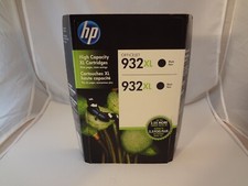 HP 932XL Black Printer Ink Cartridges Twin Pack 1-Pack 3/2017 New picture