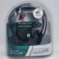 Logitech ClearChat Comfort USB Headset w/ Mute & Noise Cancelling Microphone NEw picture