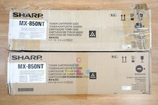 2 Genuine Sharp MX-M1100,MX-M850,MX-M950 Black Toner Cartridge MX-850NT picture