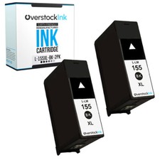 2-Pack Compatible OSI Black 155XL Ink Cartridge for Lexmark Pro715 Pro915 picture