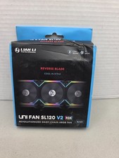 Lian Li UNI FAN SL120 V2 RGB 120mm Black ARGB PC Case Fan w/ Cables & Box picture