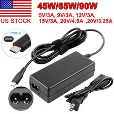 45/65/90W USB C Type C Laptop Charger for Chromebook Lenovo/Acer/Asus/Samsung/HP picture