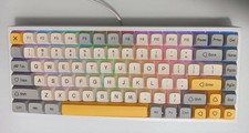 Epomaker EP84 75% Mechanical Keyboard White Yellow Black Switch picture