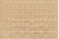 Arabic White  Keyboard Stickers, Labels. Transparent picture