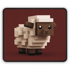 Voxel Sheep Gaming Mouse Pad | Cute Pixel Animal Desk Mat picture