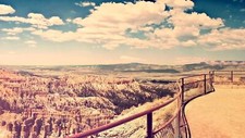 Landscape nature canyon sky Custom Gaming Mat Desk picture