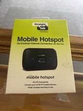 Straight Talk Mobile Hotspot 4G LTE Wi-Fi Modem Black New in Box picture