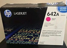 HP LaserJet 642A CB403A CP4005 Magenta Toner Open Box GENUINE picture