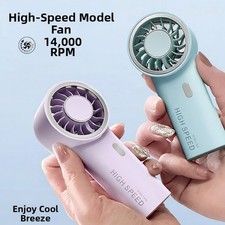 Handheld Fan with 6 Control Turbo Mode 2000mAh and USB C Input picture