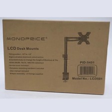 Monoprice LCD501 Adjustable Tilting LCD LED Monitor Desk Clamp Mount Black picture