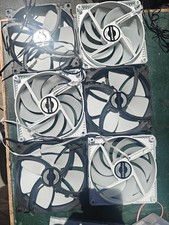 Phanteks PH-F140SP 140mm PC Case Fans - Lot of 6 Mixed Black and White -... picture