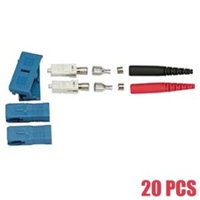 20x 2mm SC Connector Fiber Optic Single Mode Duplex Red/Black Boot Cable Optical picture