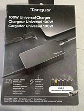 Targus Universal USB-C Charger 100W A.C Adapter APM108TT  Black w/ Tips picture