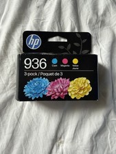 HP 936 Original Ink Cartridge 3-Pack Cyan Magenta Yellow Genuine NEW picture