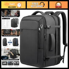 Extra Large 40L-50L Carry-On Travel Backpack, Water Resistant, Expandable, Fits picture