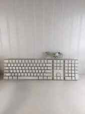Genuine Apple Mac iMac G4 G5 Wired Full Size Keyboard A1048 White w/ 2 USB ports picture