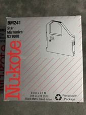 Lot of 2 Nu-kote BM256 Ribbon Star Micronics NX-2400 Printer AS-IS picture