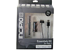INCIPIO Essentials Kit for iPad 2 iPod IPhone 4 Car Charger Stylus New NIB picture