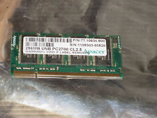 77.10634.600  256MB  DDR  2RX16   PC2700 DDR-333 16X16 8CHIPS 200PIN SODIMM   picture