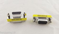 10x VGA/SVGA 15Pin DB15 Female To Female D-SUB 3 Row Mini Gender Changer Adapter picture