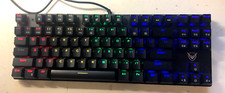 Mechanical Keyboard Wire RGB Backlit Blue Switches QWERTY TKL 80% Compact TESTED picture