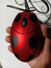 Logitech Red Ladybug Optical Mouse picture