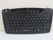 IOGEAR GKB635W Wireless Smart TV Keyboard with Trackball Handheld HTPC Black picture