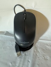 Insignia Wired Optical Mouse USB Scroll Wheel 3 Buttons NS-PNM5013 Black - 1J picture