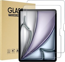 2 PCS For 2026 iPad Air 13-inch (M4/M3/M2) Tempered Glass Screen Protector Saver picture
