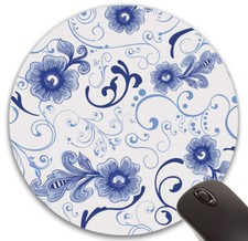 ROUND MOUSE PAD, Desktop Fabric Mouse Pad Unique Designs and Patterns 7.5