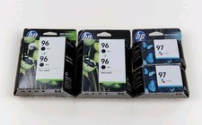 HP 96 97 Black Tri Color Ink Cartridge New Genuine OEM C8767WN C9363WN Exp. 2011 picture