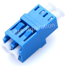 6Pcs LC-LC Duplex Fiber Coupler Flange Fiber Optical Adapter Connector LC to LC picture