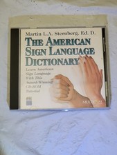 The American Sign Language Dictionary Version 2.0 CD-ROM Vintage Educational picture