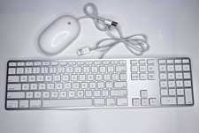 Apple A1243 Keyboard A1152 Mouse USB Wired Set Tested Mac Compatible picture