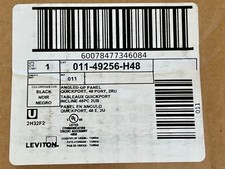 Leviton 49256-H48 QuickPort Modular Angled RackMount Patch Panel 48-Port 2U~TNT picture
