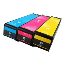 3PK Genuine HP 990X Color Ink Cartridges PageWide Pro 750 dw,772 dw 777z picture