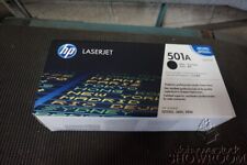New Sealed Box Genuine OEM HP Q6470A Black Toner 501A LaserJet CP3505 6C18M1Ea picture