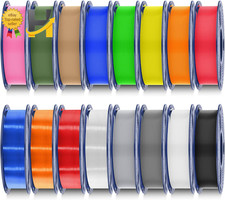 16 Color PLA Filament 1.75mm Bundle 4kg 3D Printer Spool Lot Bambu AMS Fit NEW picture