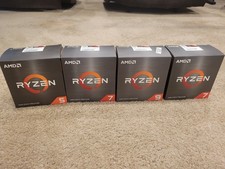 Lot Of 4 AMD Socket AM4 Boxes and One Heat Sink Fan picture