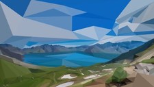 Landscape low poly nature Custom Gaming Mat Desk picture