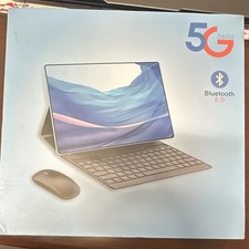 hello 5G Tablet/Laptop Convertible Silver w/ Built-In Keyboard, Mouse, Bluetooth picture