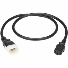 Tripplite P005E03 Power Cord C13 to P-Lock C14 3ft 14AWG Black picture