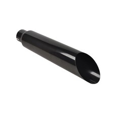 For Black Straight Exhaust Tip 5