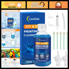 6X Powerful DTF Cleaning Kit - 200ML Nozzle Printer Cleaner for DTG Printheads picture