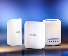 Eero 7 Max  3 Pack Mesh Wi-Fi Router System, White, 4 LAN Ports picture