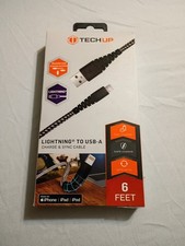 Hi-Fi 6FT Lightning to USB-C Charge & Sync Cable for iPhone, iPad, iPod, TechUp picture