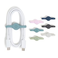 U Brands Tech Classics Magnetic Silicone Cord Wraps 6 Pack, Assorted picture