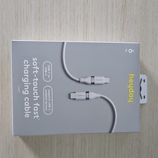 heyday Soft-Touch Fast Charging Power Delivery USB-C to USB-C Cable 6 ft Gray picture